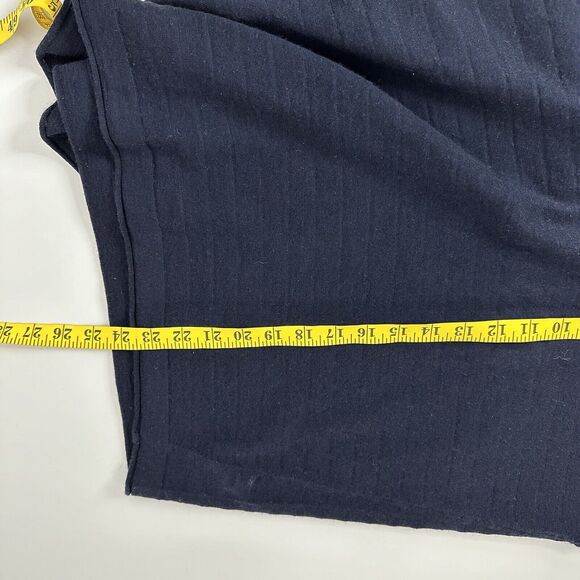 Vince Shirt Top Womens Small Blue Knit Cashmere Wool Boxy Popover Minimalist - Picture 11 of 13